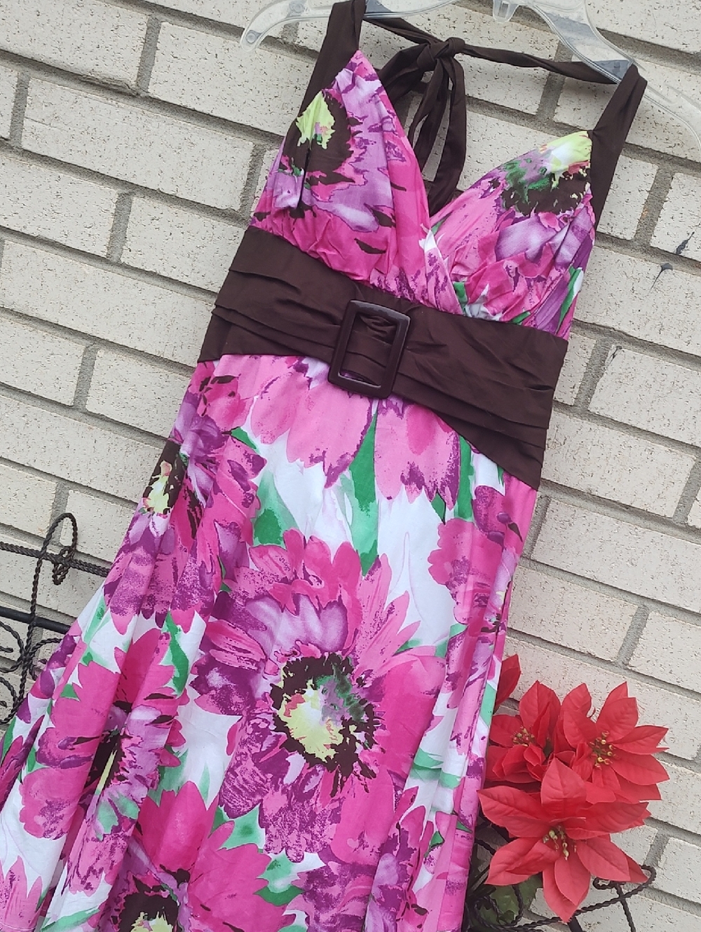 Pink/White Flower Dress - Picture 5 of 10